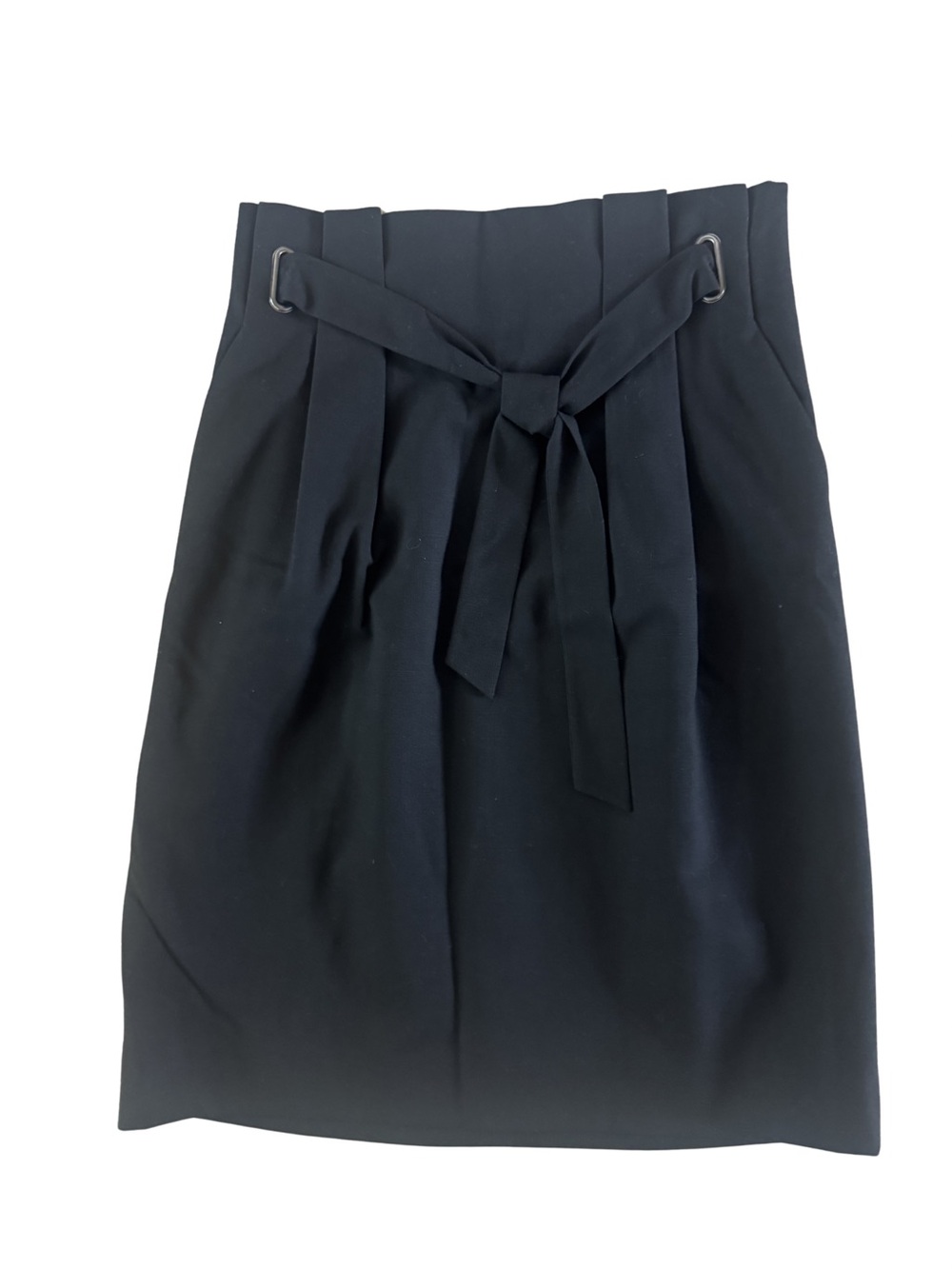 Classiques Entier Black High-Waist Tie-Front Pencil Skirt